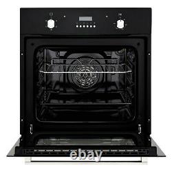 Cookology 60cm Oven Pack Fan Oven and Electric Ceramic Hob Pack in Black
