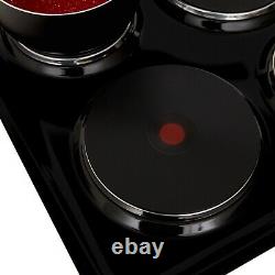 Cookology 60cm Oven Pack Fan Oven and Solid Plate Hob Pack in Black