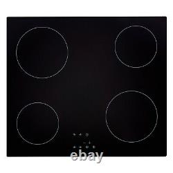 Cookology 60cm Oven Pack Fan Oven with Grill and Ceramic Hob Pack in Black