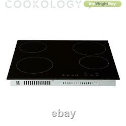 Cookology 60cm Stainless Steel Single Electric Fan Oven & Ceramic Hob Pack