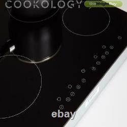 Cookology Black Built-in Double Oven, Ceramic Hob & Chimney Cooker Hood Pack
