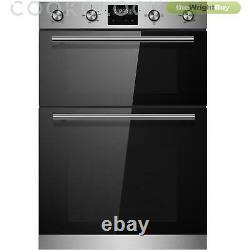 Cookology Built-in Electric Double Oven & timer CDO900SS 60cm Stainless Steel