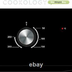 Cookology COF600BK 60cm Black Built-in Single Electric Fan Forced Oven & timer