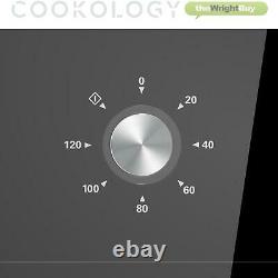 Cookology COF600BK 60cm Black Built-in Single Electric Fan Forced Oven & timer