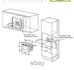 Cookology COF605SS 60cm S/Steel Built-in Single Electric Fan Oven, Digital Timer
