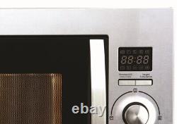 Cookology Stainless Steel Built-in Combi Microwave Oven & Grill Integrated 25L