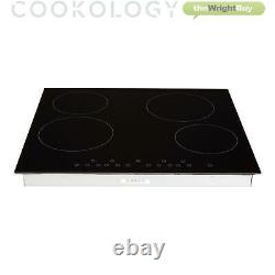 Cookology Stainless Steel Built-under Double Oven, Ceramic Hob, Cooker Hood Pack