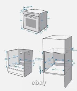 Cookology Touch Control Multifunction Built-in Oven, Electric, 72L(TOF690SS)