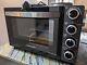 Cookworks 28l Mini Oven With Hob Cooker Grill & Rotisserie Oven Hotplate 2500w