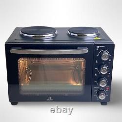 DBL MAX Multi Function Mini Rotisserie Fan Oven 48 Litre with Twin Hob and Grill
