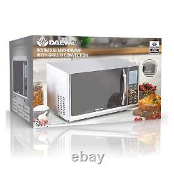 Daewoo 900W Digital Microwave With Grill & Convection Oven 25L Silver SDA2093