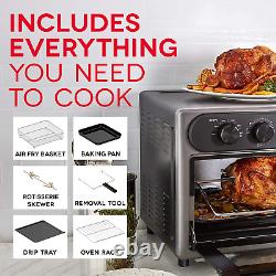 Dash Chef Series 7 in 1 Convection Toaster Oven Cooker, Rotisserie + Electric Ai