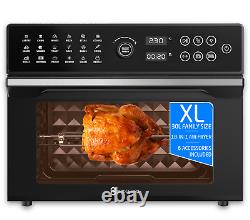 Digital Air Fryer Oven 30L 18-in-1 Dual Cook Mode Full Accessory BridgePro