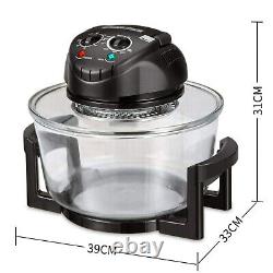 Electric Halogen Convection Oven Air Fryer Large Capacity With Accessorie 1400 W