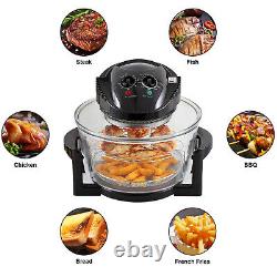 Electric Halogen Convection Oven Air Fryer Large Capacity With Accessorie 1400 W
