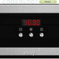 Electric Oven Gas Hob Pack Cookology 60cm Built-in Fan Oven, Stainless Steel Hob