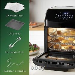 Emperial 12L Air Fryer Oven Digital Convection Rotiserrie & Dehydrator 1800W