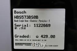Graded HBS573BS0B Bosch Single Oven Electric Pyrolytic 5 fun 274451
