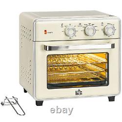 HOMCOM 7-in-1 Toaster Oven 4-Slice with 60-min Timer Adjustable Thermostat 1400W