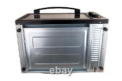 HUGE 45L Convection Rotisserie Grill BBQ Bench Oven 1800W Stainless Steel Facade