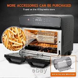 HYSapientia 22L Dual Zone Air Fryer Oven With Rotisserie Large Convection Oven