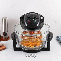 Halogen Convection Oven Electric Air Fryer High Rack, Low Rack & Tongs 15L MAX