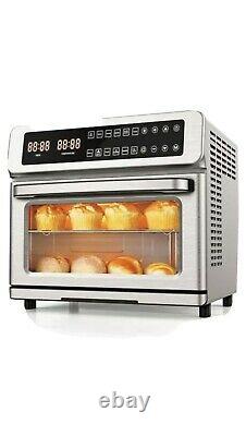 ICONITES 20L Air Fryer Toaster Oven Dehydrator Brushed Stainless Steel NIB