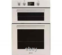 INDESIT Aria IDD 6340 WH Double Electric Oven Built-In White Glass