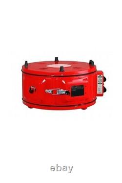 ITIMAT ELECTRICAL ROASTER GRILL ROUND OVEN WITH ENAMEL TRAYS RED with thermostat