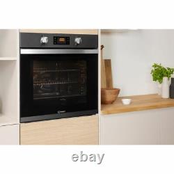 Indesit IFW3841PIXUK Built In 60cm A+ Electric Single Oven Stainless Steel