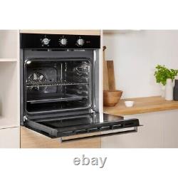 Indesit IFW6330BLUK Built-In Electric Single Oven Black