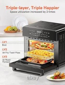 Involly 18 in 1 Air Fryer Oven, 15L Countertop Convection Mini Oven, Digital Tab
