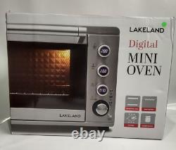 Lakeland Mini Oven Grill Digital Multifunction STAINLESS Rotisserie RRP £199.99