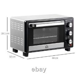 Mini Oven Portable Tabletop Cooker 16L Toaster Oven Timer 1400W Grill Cooking