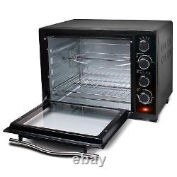 Mini Rotisserie Convection Oven Grill Toaster Pizza Oven Upper & Lower Heating
