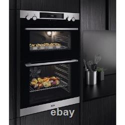 NEW AEG DCK531160M SURROUNDCOOK DOUBLE OVEN WITH CATALYTIC CLEANING Black
