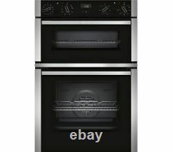 Neff U1ACE5HN0B Electric Built In Double Oven Black and Stainless Steel FA9505