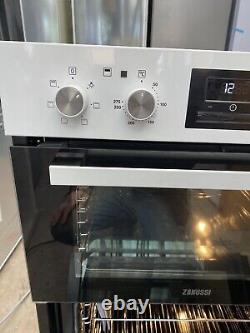 New Graded Zanussi ZOD35661WK Built-In Electric Double Oven White 82cm Tall