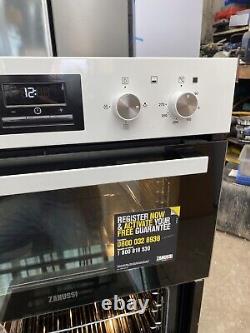 New Graded Zanussi ZOD35661WK Built-In Electric Double Oven White 82cm Tall