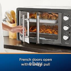 Oster Digital French Door Turbo Convection Countertop Oven Stainless Steel Gray
