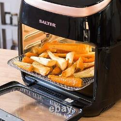 Rose Gold Pro 11L Digital Air Fryer Oven Rotisserie Chip Grill Toast Roast Bake