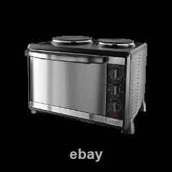 Russell Hobbs 30L Mini Oven with Hob Hotplates, Bake, Grill, Roast, Boil & Fry