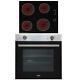 Sia 60cm Stainless Steel Built In 75l Electric Single Oven & 4 Zone Ceramic Hob
