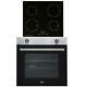 Sia 60cm Stainless Steel Built In Electric Single Oven & 4 Zone Induction Hob