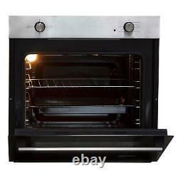 SIA 60cm Stainless Steel Built In Electric Single Oven & 4 Zone Induction Hob