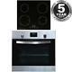 Sia 60cm Stainless Steel Digital Electric Single Oven & 13a 4 Zone Induction Hob