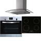 Sia 60cm Stainless Steel Digital Single Oven, 4 Zone Induction Hob & Curved Hood