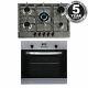 Sia 60cm Stainless Steel Electric True Fan Single Oven And 70cm 5 Burner Gas Hob