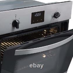 SIA 60cm Stainless Steel Electric True Fan Single Oven And 70cm 5 Burner Gas Hob