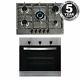 Sia 60cm Stainless Steel Single Electric True Fan Oven And 70cm 5 Burner Gas Hob
